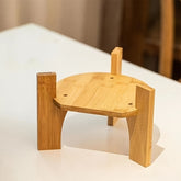 Bamboo Wooden Wine Bottle Cap - Versatile Round & Square Base For Glass Vases, Fish Tanks  Classic Home Decor Craft